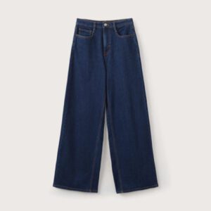 Women denim Plain wide leg Jeans