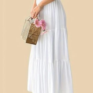 Classic Chic High-Waist Skirts” white color