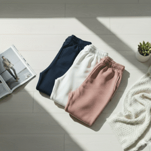 Let's be real, you live in your wide leg sweatpants color pink blue white