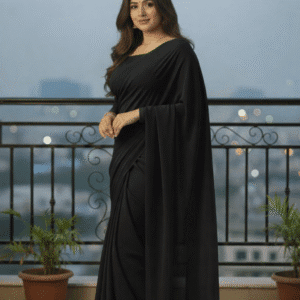 KSG Premium Saree Collection color black
