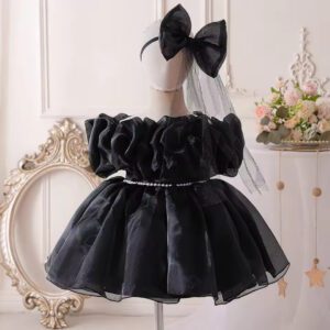 "Premium Quality Frocks for Little Angels. Crafted from rich Net and Satin