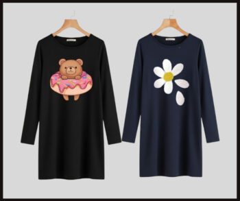 Full sleeve long t-shirt easy to wear easy to use Pack of 2