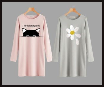 Full sleeve long t-shirt easy to wear easy to use Pack of 2