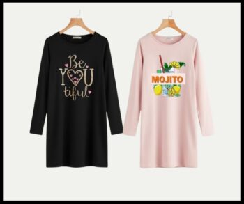 Full sleeve long t-shirt easy to wear easy to use Pack of 2