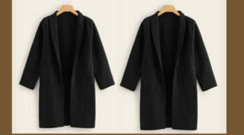 Pack of 2 – Women’s Long Coats color  2 same black