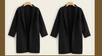 Pack of 2 – Women’s Long Coats color  2 same black