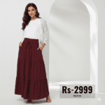 3-Piece Combo: Skirt, T-Shirt & Net Coat | Save on Sets