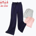 Premium Wide Leg Summer Pants | Breezy & Elegant | KSG World  Nave grey pink