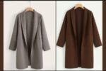 Pack of 2 – Women’s Long Coats color Gray & chocolate brown