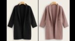 Pack of 2 – Women’s Long Coats  black & pink