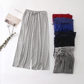 Premium Wide Leg Summer Pants | Breezy & Elegant | KSG World  black grey pink