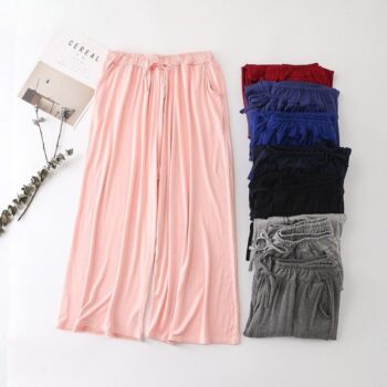 Premium Wide Leg Summer Pants | Breezy & Elegant | KSG World  black grey pink
