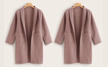 Pack of 2 – Women’s Long Coats color  2 same pink 