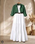 3-piece combo deal (1 Skirt + 1 Inner T-Shirt + 1 Button Down Shirt