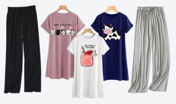 Pack of 3 T-shirt short sleeves with 2 trouser