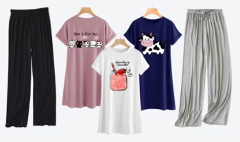 Pack of 3 T-shirt short sleeves with 2 trouser