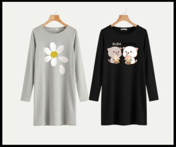 Full sleeve long t-shirt easy to wear easy to use Pack of 2