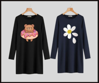 Full sleeve long t-shirt easy to wear easy to use Pack of 2