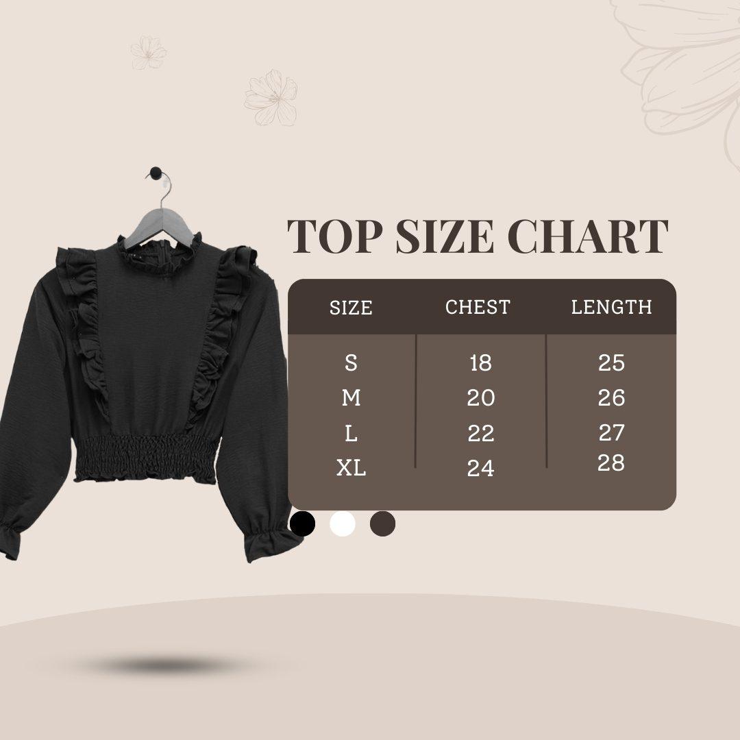 Brown and Beige Minimalist Size Chart Instagram Post (1)