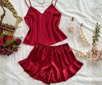 Top & Flare Shorts pajama set for women