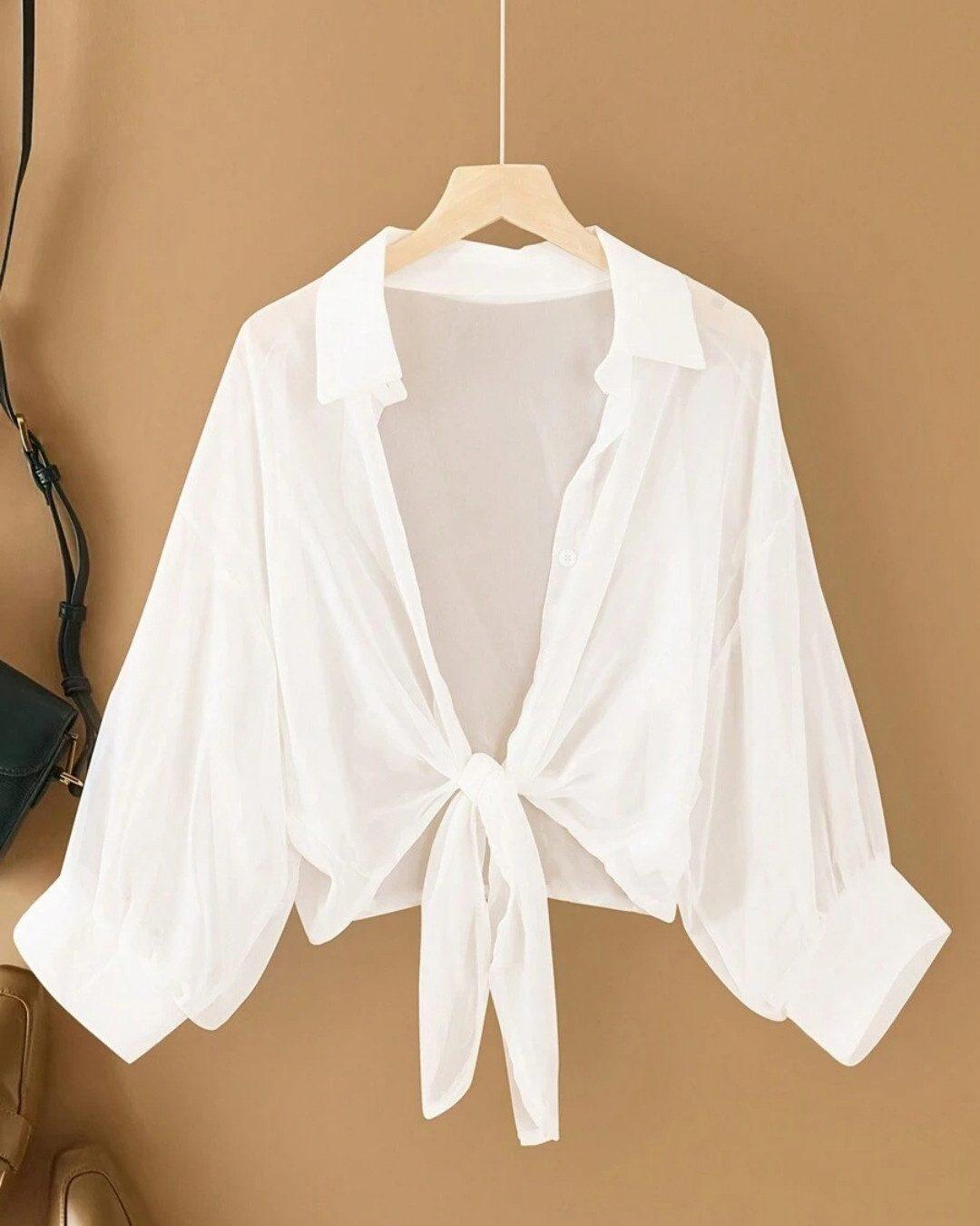 white button down