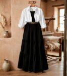 3-piece combo deal (1 Skirt + 1 Inner T-Shirt + 1 Button Down Shirt