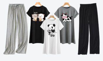 Pack of 3 T-shirt short sleeves with 2 Trouser