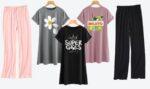 Pack of 3 T-shirt short sleeves & 2 Lose Trouser