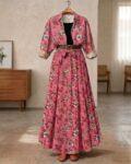 3-piece combo deal (1 Skirt + 1 Inner T-Shirt + 1 Button Down Shirt