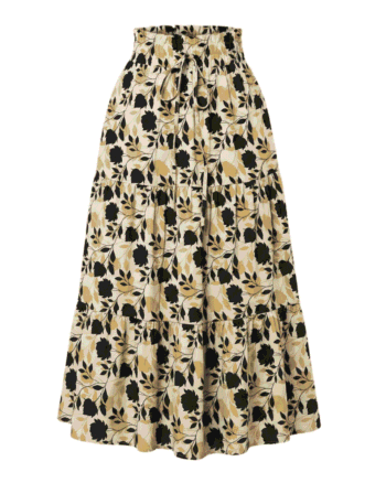 High Waisted Long Skirt for Women | Basic Color Collection | KSG World color printed
